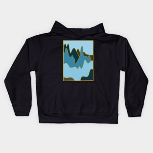 Gemstone Mountains Blue Kids Hoodie